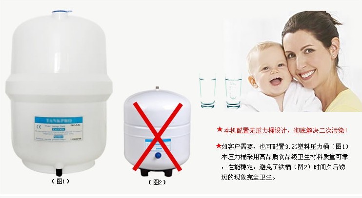 凈水利器 3.2G壓力儲水桶在純水機(jī)中的應(yīng)用與批發(fā)解析
